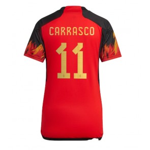 Belgium Yannick Carrasco #11 Replica Home Stadium Shirt for Women World Cup 2022 Short Sleeve